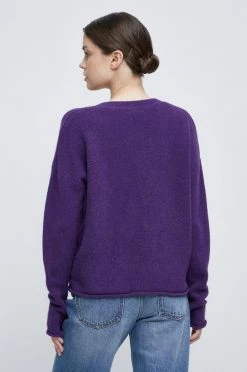 Γυναικεία Με φερμουάρ Ζακέτα από μίγμα μαλλιού Medicine μοβ -Medicine Κατάστημα unnamed file 817