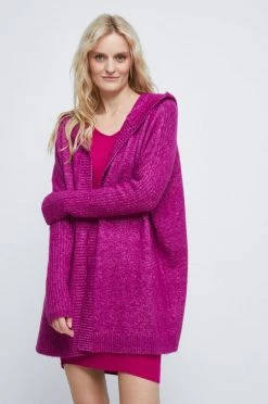 Medicine Κατάστημα 9 Γυναικεία Με φερμουάρ Ζακέτα από μίγμα μαλλιού Medicine μοβ