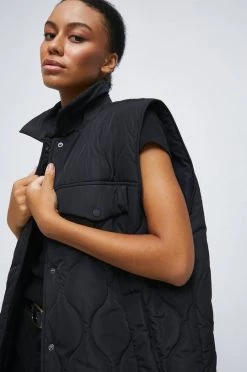 Γυναικεία Γιλέκα Αμάνικο μπουφάν Medicine μαύρο