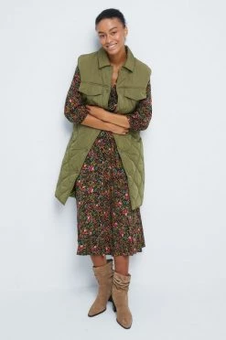 Γυναικεία Γιλέκα Αμάνικο μπουφάν Medicine πράσινο