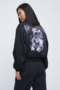 Γυναικεία Κοντά μπουφάν Μπουφάν Bomber Medicine χρώμα: μαύρο