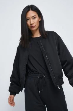 Γυναικεία Κοντά μπουφάν Μπουφάν Bomber Medicine χρώμα: μαύρο -Medicine Κατάστημα unnamed file 941