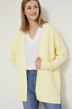 Γυναικεία Με φερμουάρ Πλεκτή ζακέτα Medicine χρώμα: κίτρινο